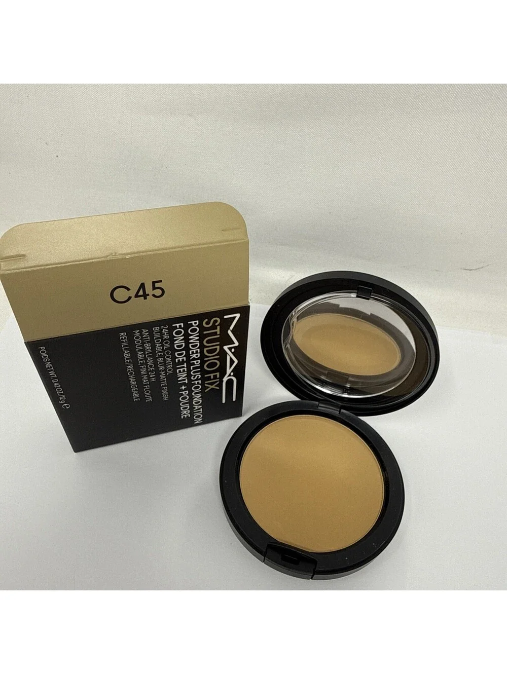 MAC Studio Fix Powder Plus Foundation ~ C45 ~ Full size 0.42oz ~ Refillable RN3